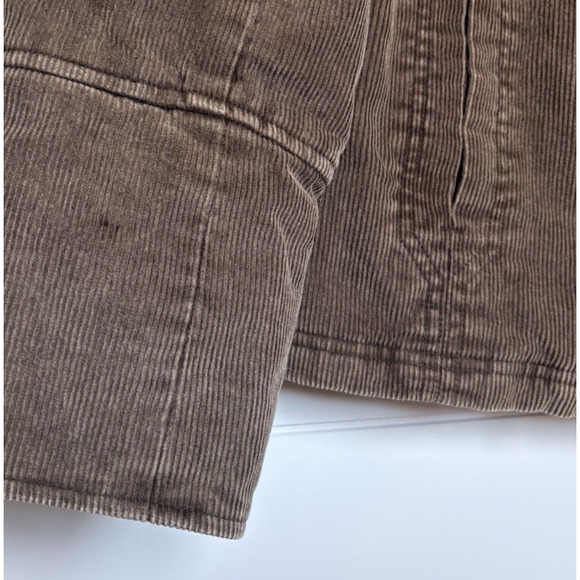 VTG Esprit Outerwear Brown Corduroy Peacoat Quilted Lined Double Breasted Y2K M - Picture 16 of 16